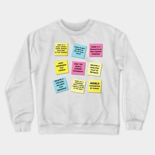 Over Ambitious Goal Notes Crewneck Sweatshirt